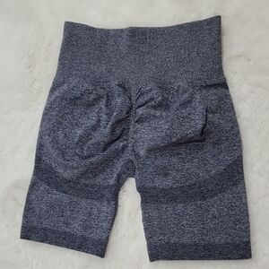 Women's High-Waisted Weightlifting Running BlueGray Workout Shorts Size Medium